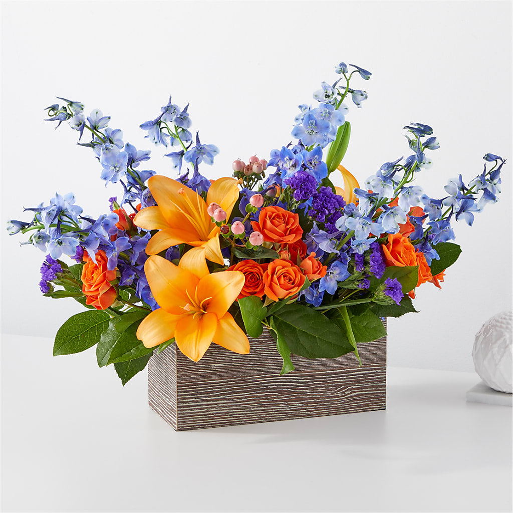 Radiant Citrus Box Bouquet – HONEY BEES FLORAL & MORE, Lucedale MS