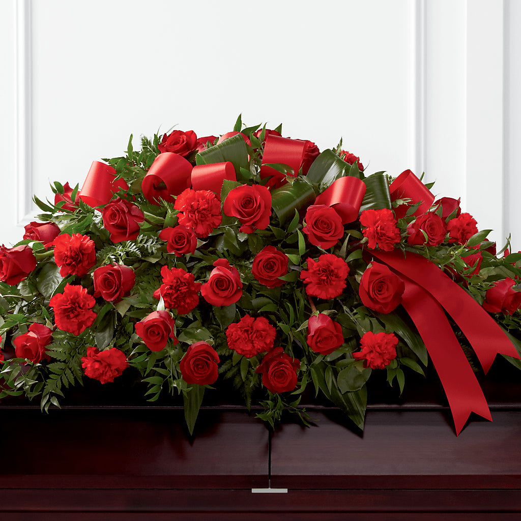Tribute of Life Casket Spray – HONEY BEES FLORAL & MORE, Lucedale MS