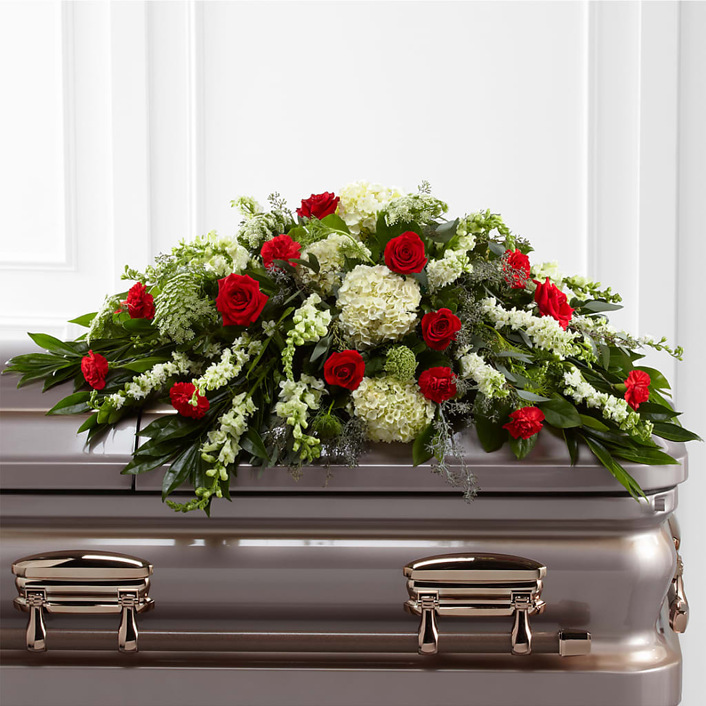 Sincerity Casket Spray – HONEY BEES FLORAL & MORE, Lucedale MS