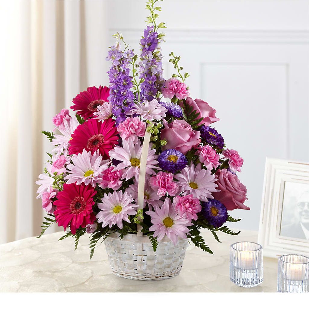Pastel Peace Basket – HONEY BEES FLORAL & MORE, Lucedale MS