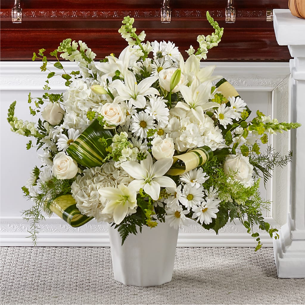 Thoughts of Tranquility Floor Basket – HONEY BEES FLORAL & MORE, Lucedale MS