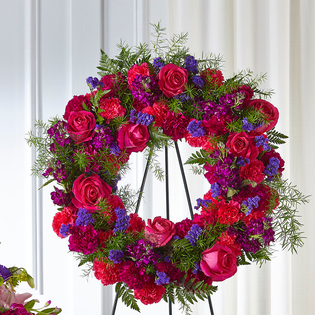 Calming Colors Wreath – HONEY BEES FLORAL & MORE, Lucedale MS