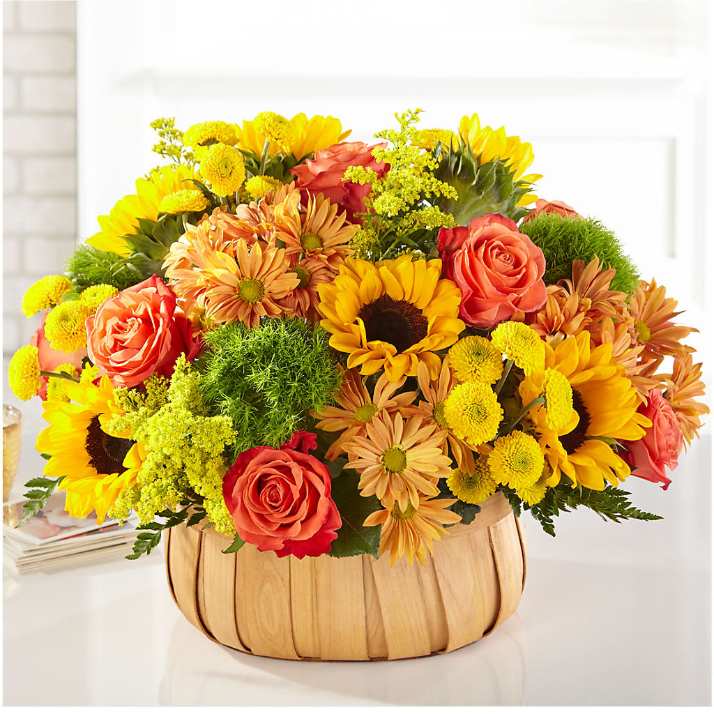 Harvest Sunflower Basket – HONEY BEES FLORAL & MORE, Lucedale MS