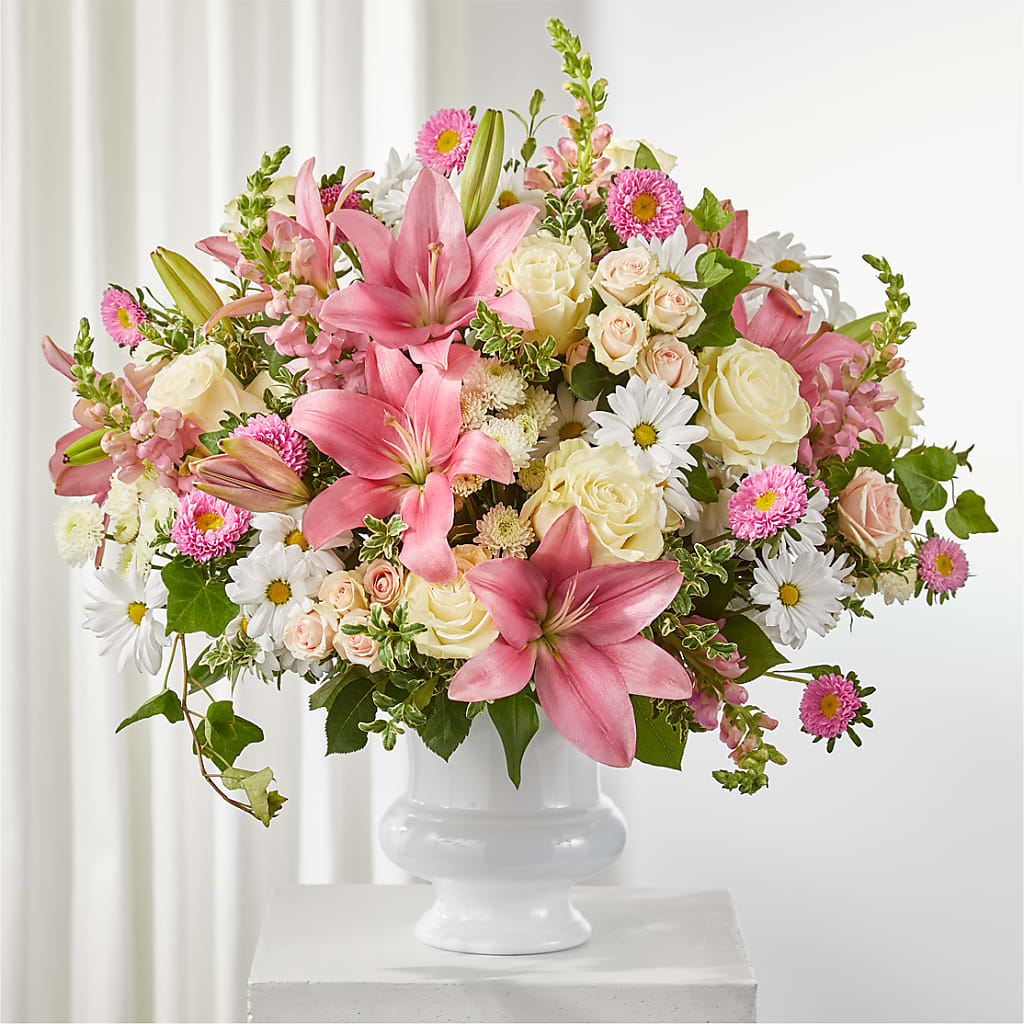 Empathetic Blooms Urn Arrangement – HONEY BEES FLORAL & MORE, Lucedale MS