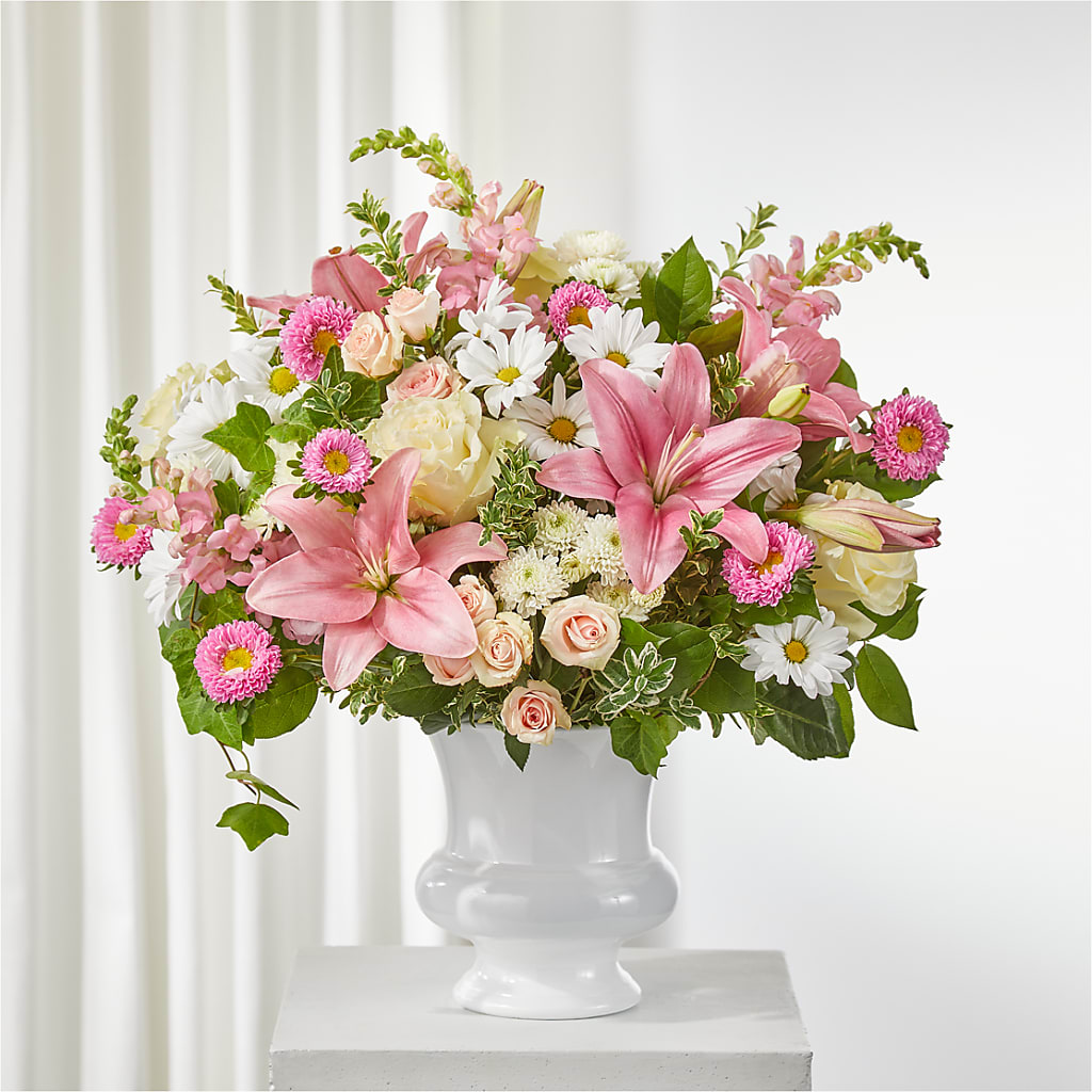Empathetic Blooms Urn Arrangement – HONEY BEES FLORAL & MORE, Lucedale MS