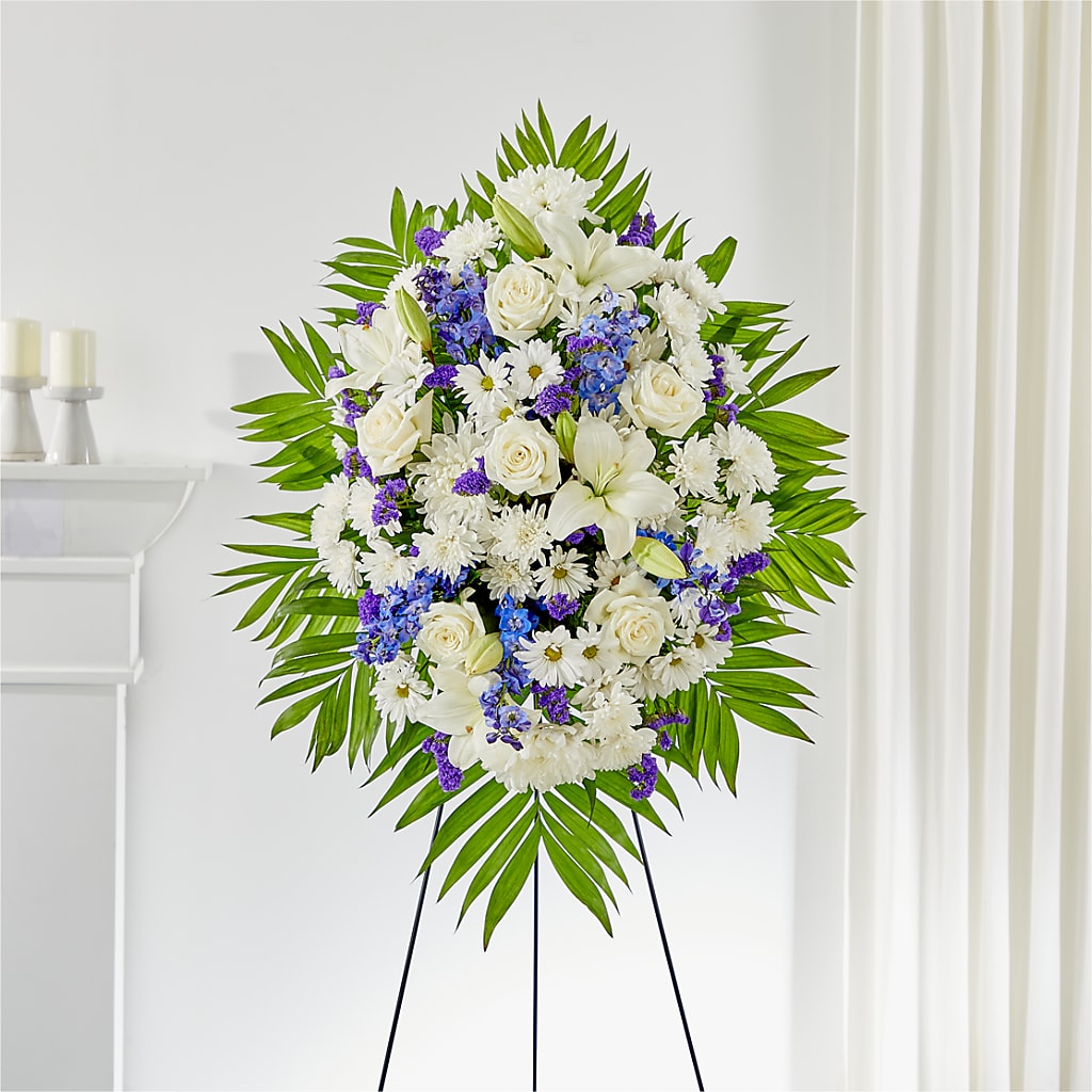 At Rest Standing Spray – HONEY BEES FLORAL & MORE, Lucedale MS