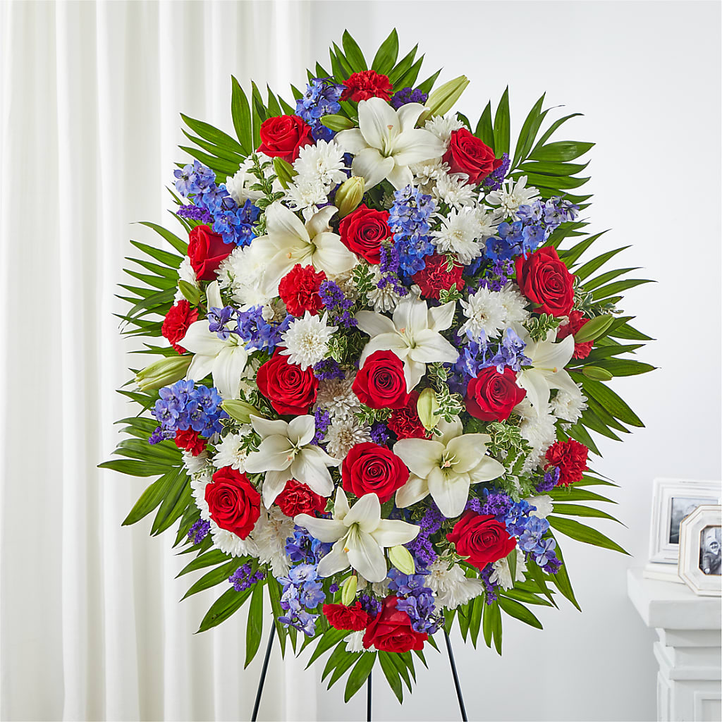 Cherished Service Standing Spray – HONEY BEES FLORAL & MORE, Lucedale MS
