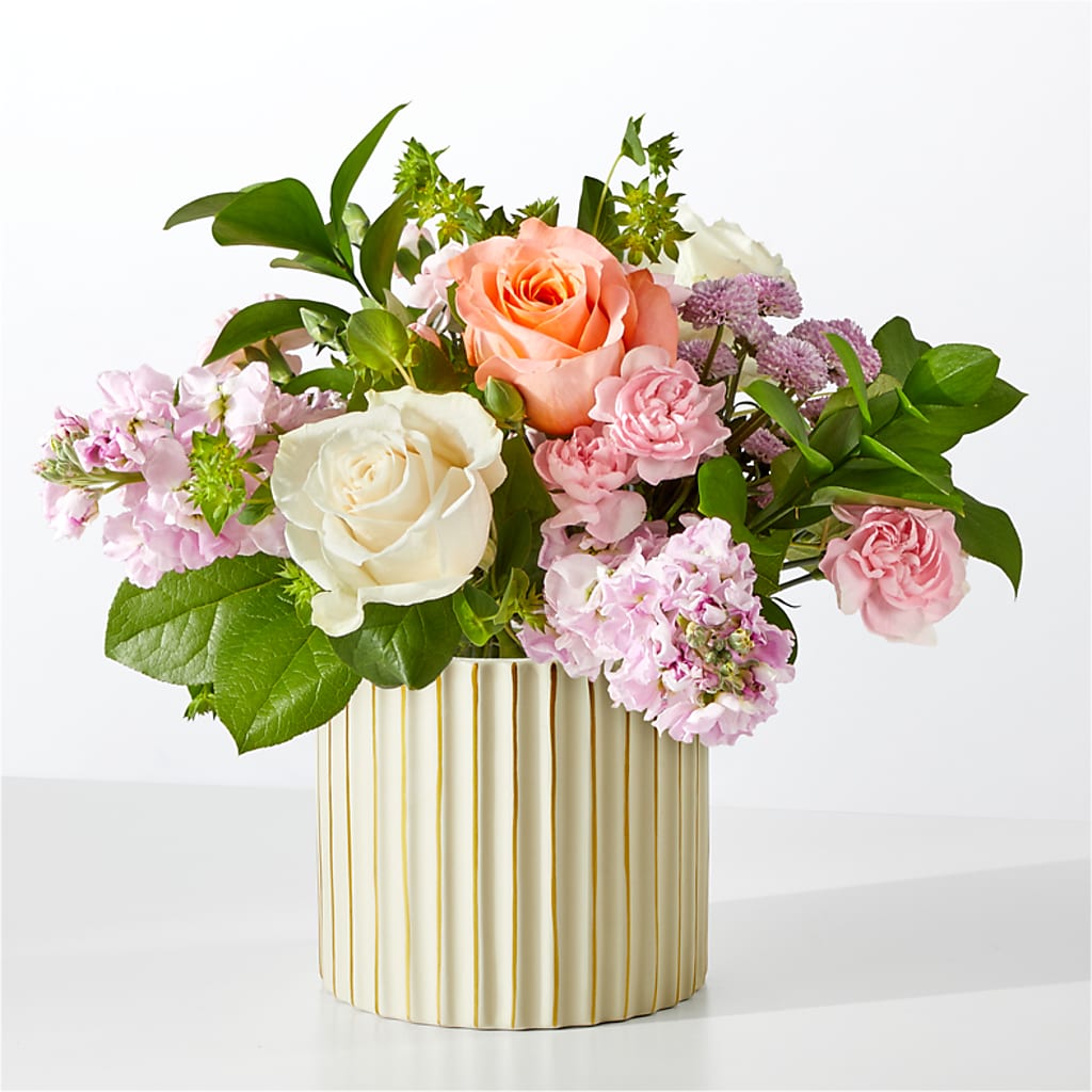 French Market Bouquet with Ivory Vase – HONEY BEES FLORAL & MORE, Lucedale MS