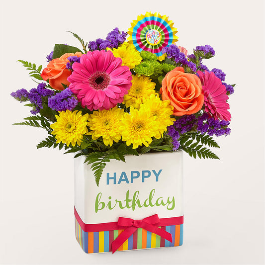 Birthday Brights Bouquet – HONEY BEES FLORAL & MORE, Lucedale MS