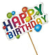 Happy Birthday Pick – HONEY BEES FLORAL & MORE, Lucedale MS