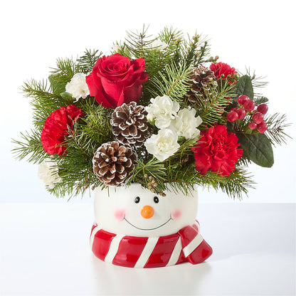 Jolly Snowman Bouquet – HONEY BEES FLORAL & MORE, Lucedale MS