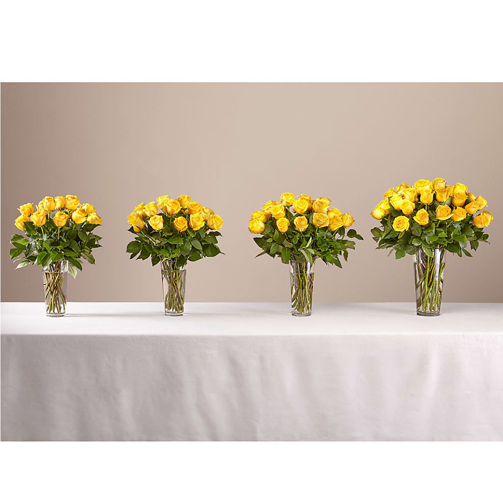 Long Stem Yellow Rose Bouquet – HONEY BEES FLORAL & MORE, Lucedale MS
