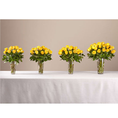 Long Stem Yellow Rose Bouquet – HONEY BEES FLORAL & MORE, Lucedale MS
