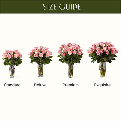 Long Stem Pink Rose Bouquet – HONEY BEES FLORAL & MORE, Lucedale MS