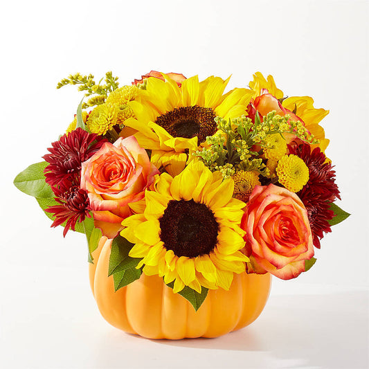 Golden Gourd Pumpkin Bouquet – HONEY BEES FLORAL & MORE, Lucedale MS