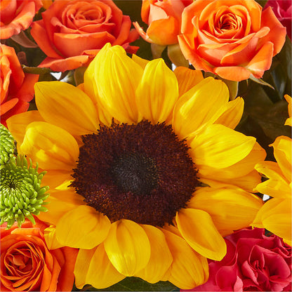 Sun-drenched Blooms Box Bouquet – HONEY BEES FLORAL & MORE, Lucedale MS