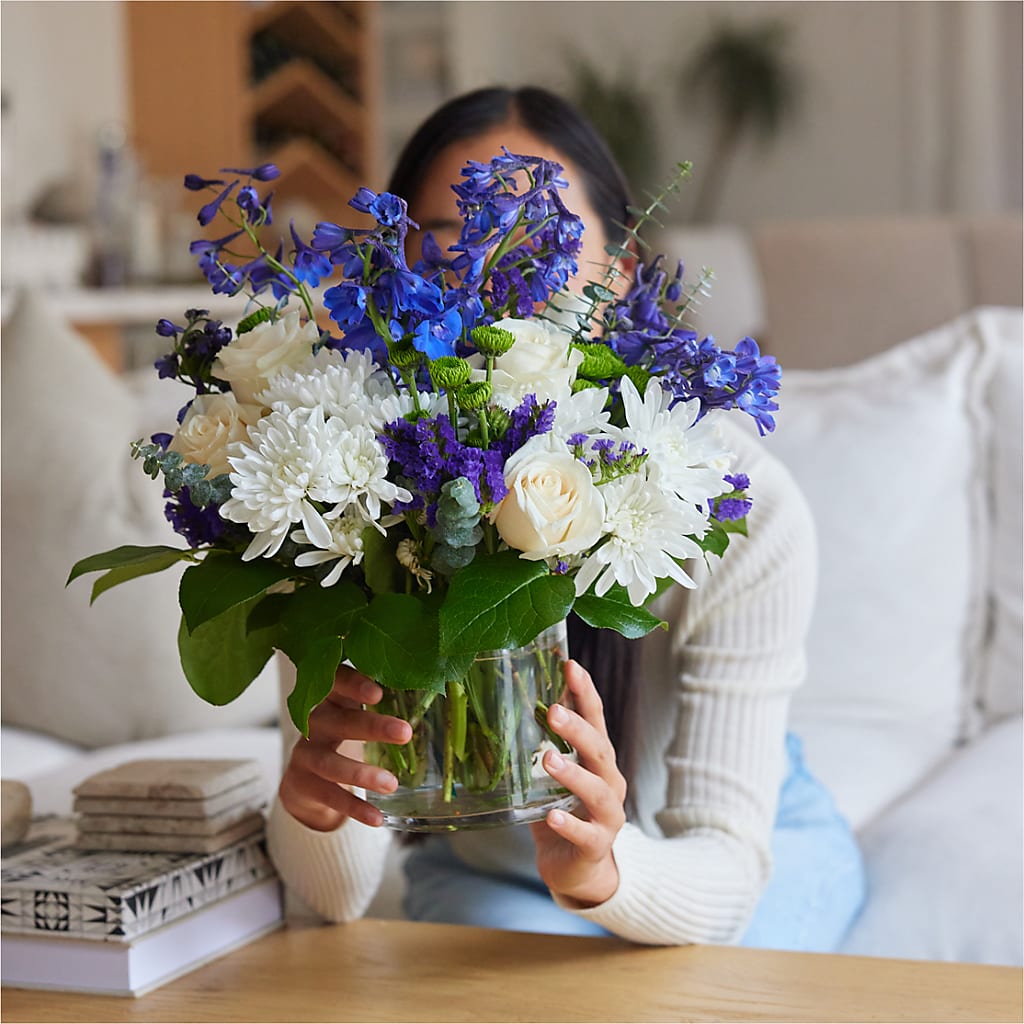 Cerulean Waves Bouquet – HONEY BEES FLORAL & MORE, Lucedale MS