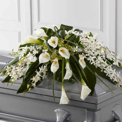 Angel Wings Casket Spray – HONEY BEES FLORAL & MORE, Lucedale MS