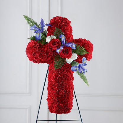 Faithful Hero Floral Cross – HONEY BEES FLORAL & MORE, Lucedale MS