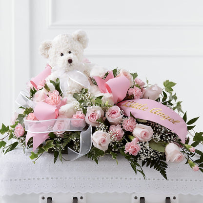 Touch of Sympathy Casket Spray – HONEY BEES FLORAL & MORE, Lucedale MS