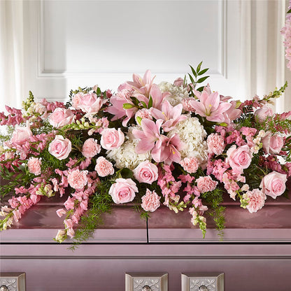 Life & Remembrance Casket Spray – HONEY BEES FLORAL & MORE, Lucedale MS