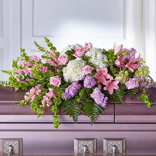 Life's Gratitude Casket Spray – HONEY BEES FLORAL & MORE, Lucedale MS