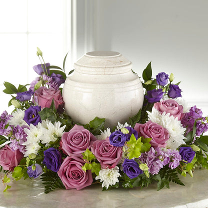 Blooming Sympathy Cremation Adornment – HONEY BEES FLORAL & MORE, Lucedale MS