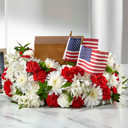 Spirit of Patriotism Cremation Adornment – HONEY BEES FLORAL & MORE, Lucedale MS
