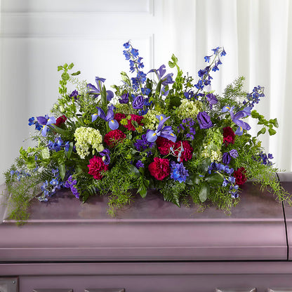 Always Treasured Casket Spray – HONEY BEES FLORAL & MORE, Lucedale MS