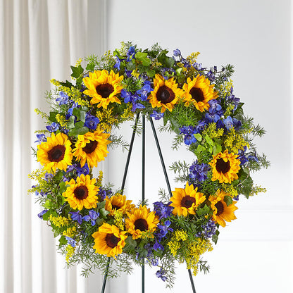 Bright Rays Wreath – HONEY BEES FLORAL & MORE, Lucedale MS