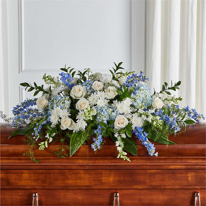 Timeless Essence Casket Spray – HONEY BEES FLORAL & MORE, Lucedale MS