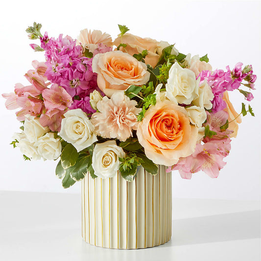 Paradise Bouquet with Ivory Vase – HONEY BEES FLORAL & MORE, Lucedale MS