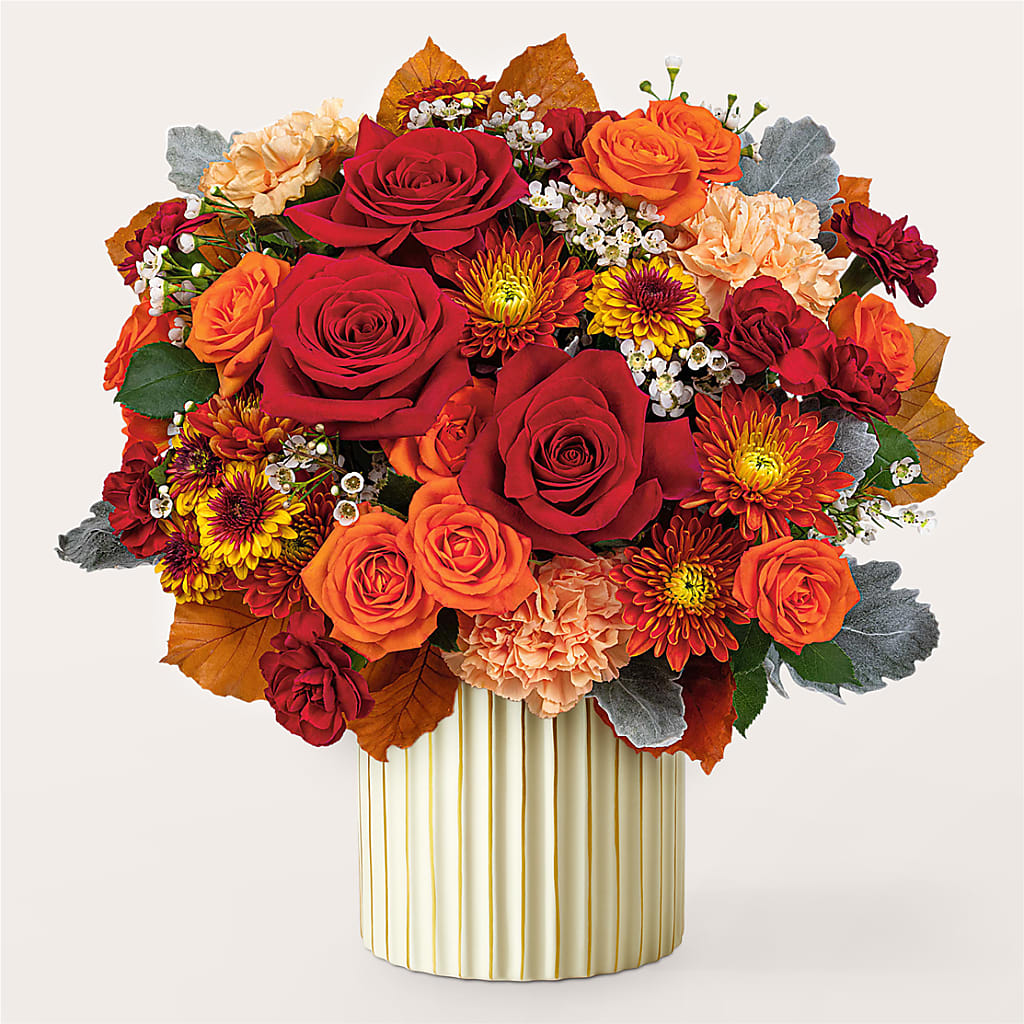 Merlot Bouquet with Ivory Vase – HONEY BEES FLORAL & MORE, Lucedale MS