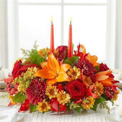Autumn's Embrace Centerpiece – HONEY BEES FLORAL & MORE, Lucedale MS