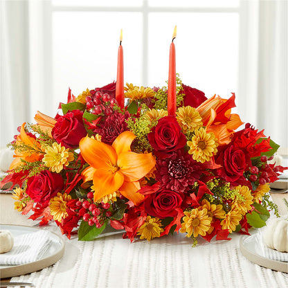 Autumn's Embrace Centerpiece – HONEY BEES FLORAL & MORE, Lucedale MS