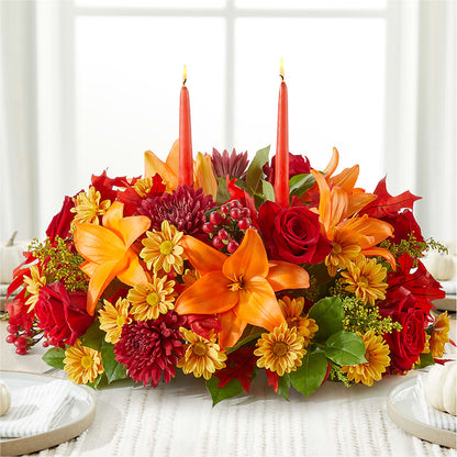 Autumn's Embrace Centerpiece – HONEY BEES FLORAL & MORE, Lucedale MS