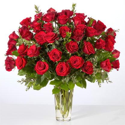 Forever Yours Fifty Stem Red Rose Bouquet – HONEY BEES FLORAL & MORE, Lucedale MS