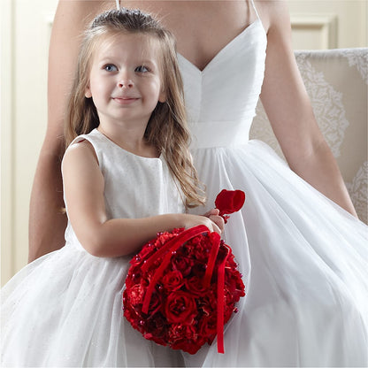 Pure at Heart Flower Girl Arrangement – HONEY BEES FLORAL & MORE, Lucedale MS